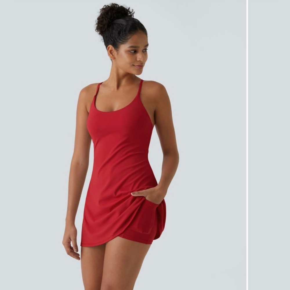 Halara dress red size medium